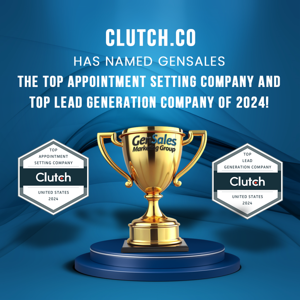 GenSales two new awards, recognizing them as Top Appointment Setting Company and Top Lead Generation Company of 2024.